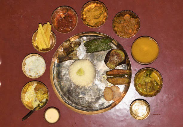 The grand meal that bride and groom have before wedding is known as Aiburo-Bhaat.