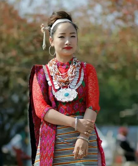 A headgear is common in Arunachal Pradesh's wedding.