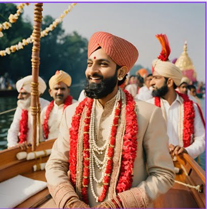 You can take your Baraat on boat.