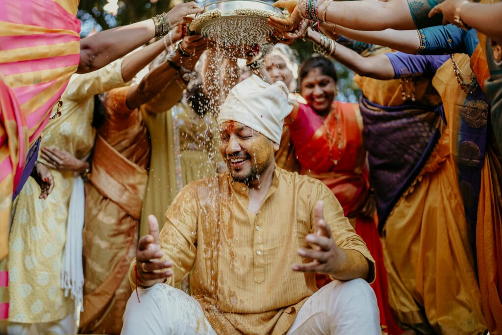 Tamil wedding rituals help cleanse and purify the bride and groom physically and spiritually