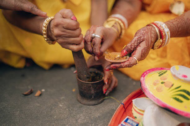 Gaye Holud is a significant wedding day ritual.