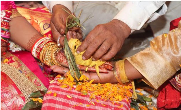 Bengali Kanyadaan is also known as Sampradaan.