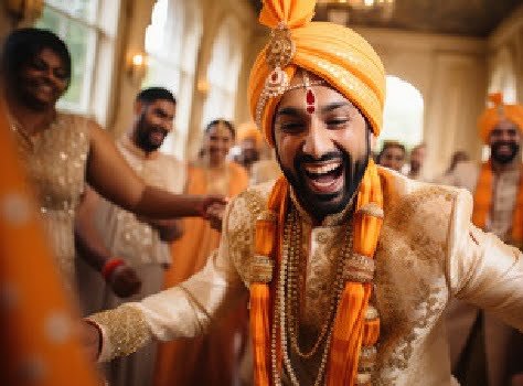 Dancing in the baraat is the most enjoyable activity of the whole wedding.