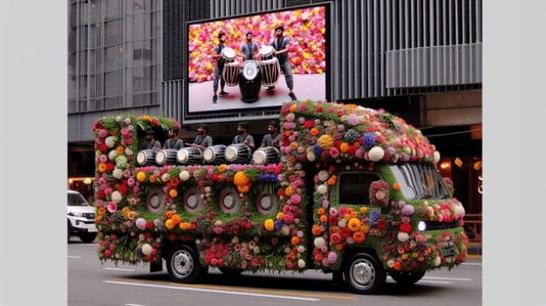 You can take your Baraat on a truck.