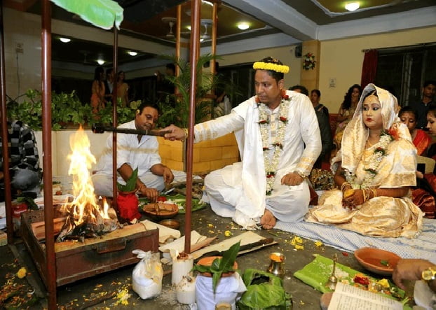 Assamese wedding is called the Biya.