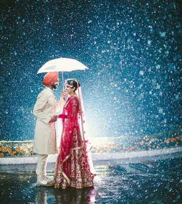 August rains add an exclusive charm to smaller, intimate weddings.