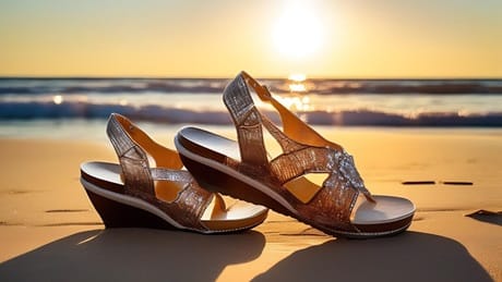 Wear flats, wedges, or platforms that won't sink into the ground for beach or garden outdoor venues.