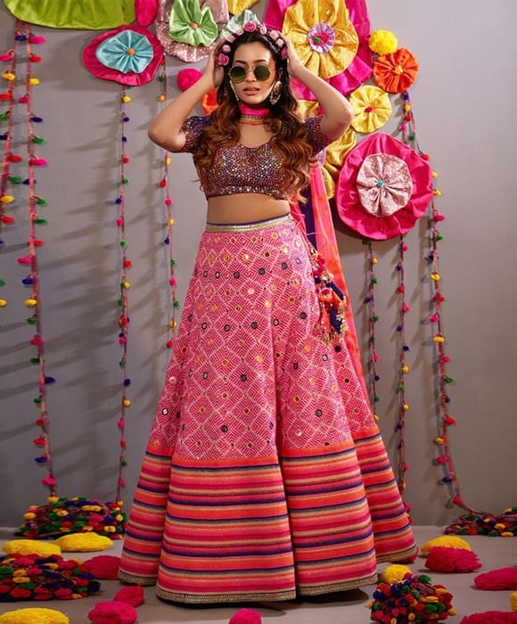 A phulkari bridal lehenga will never disappoint you.