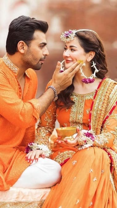 Orange color-coordinated outfits for the Haldi ceremony bring a bright and lively vibe.